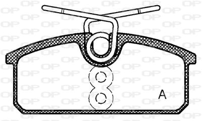 BPA142400 OPEN PARTS Комплект тормозных колодок, дисковый тормоз