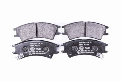 8DB355017051 HELLA Комплект тормозных колодок, дисковый тормоз