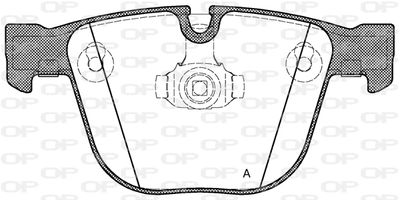 BPA089200 OPEN PARTS Комплект тормозных колодок, дисковый тормоз