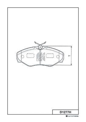 D1277H MK Kashiyama Комплект тормозных колодок, дисковый тормоз