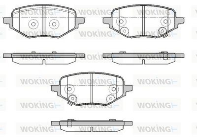 P1878302 WOKING Комплект тормозных колодок, дисковый тормоз