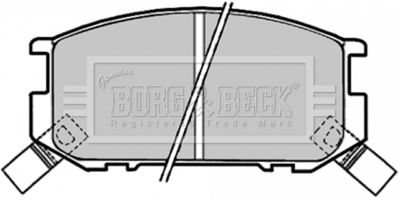 BBP1318 BORG & BECK Комплект тормозных колодок, дисковый тормоз