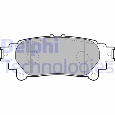 LP2196 DELPHI Комплект тормозных колодок, дисковый тормоз