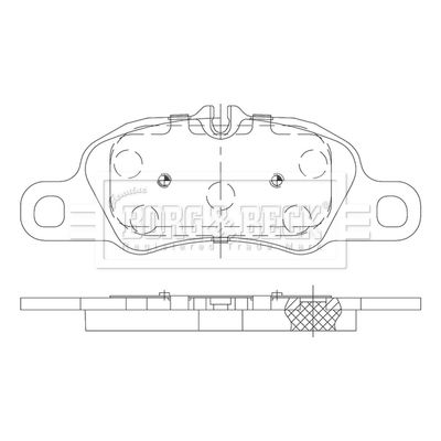 BBP2480 BORG & BECK Комплект тормозных колодок, дисковый тормоз