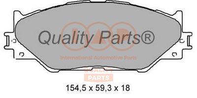70417122 IAP QUALITY PARTS Комплект тормозных колодок, дисковый тормоз