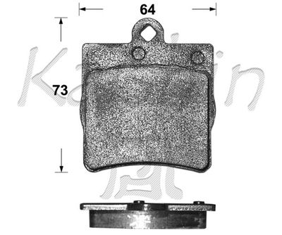 FK10111 KAISHIN Комплект тормозных колодок, дисковый тормоз