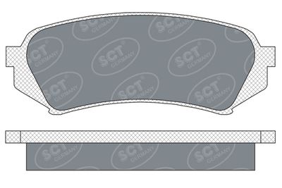 SP307PR SCT - MANNOL Комплект тормозных колодок, дисковый тормоз