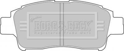 BBP1681 BORG & BECK Комплект тормозных колодок, дисковый тормоз