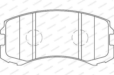 WBP24291A WAGNER Комплект тормозных колодок, дисковый тормоз