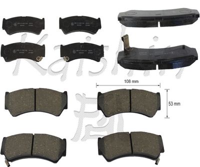 FK9032 KAISHIN Комплект тормозных колодок, дисковый тормоз