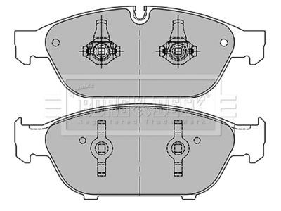 BBP2405 BORG & BECK Комплект тормозных колодок, дисковый тормоз