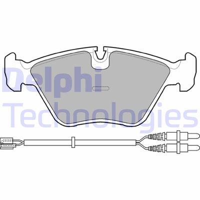 LP906 DELPHI Комплект тормозных колодок, дисковый тормоз
