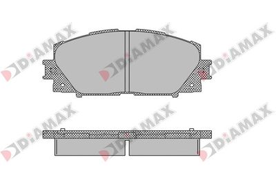 N09136 DIAMAX Комплект тормозных колодок, дисковый тормоз