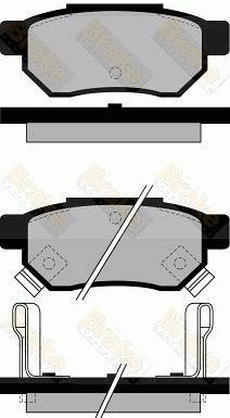 PA545 Brake ENGINEERING Комплект тормозных колодок, дисковый тормоз