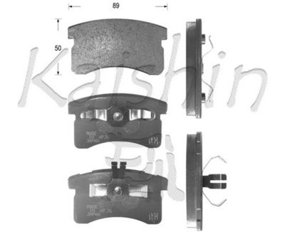 FK0015 KAISHIN Комплект тормозных колодок, дисковый тормоз