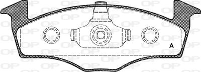 BPA060920 OPEN PARTS Комплект тормозных колодок, дисковый тормоз