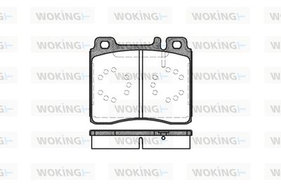 P520300 WOKING Комплект тормозных колодок, дисковый тормоз