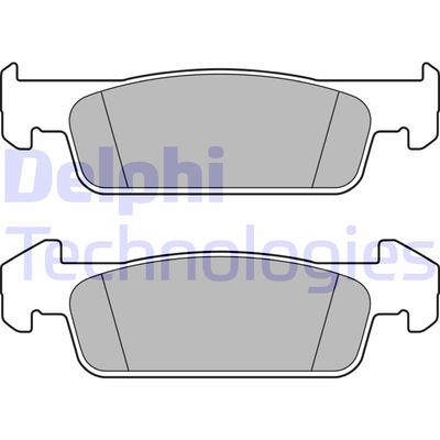 LP2663 DELPHI Комплект тормозных колодок, дисковый тормоз