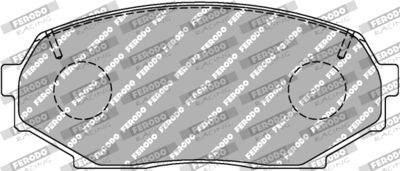FCP653W FERODO RACING Комплект тормозных колодок, дисковый тормоз