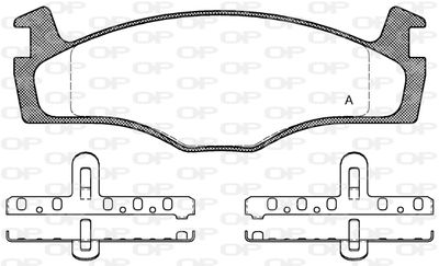 BPA017110 OPEN PARTS Комплект тормозных колодок, дисковый тормоз