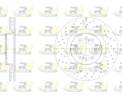 6254610 ROADHOUSE Комплект тормозных колодок, дисковый тормоз