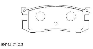 KD3751 ASIMCO Комплект тормозных колодок, дисковый тормоз