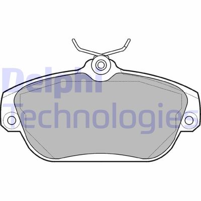 LP919 DELPHI Комплект тормозных колодок, дисковый тормоз