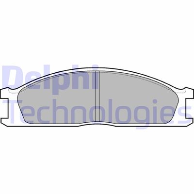LP726 DELPHI Комплект тормозных колодок, дисковый тормоз