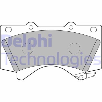 LP2134 DELPHI Комплект тормозных колодок, дисковый тормоз