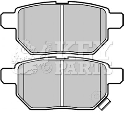 KBP2070 KEY PARTS Комплект тормозных колодок, дисковый тормоз