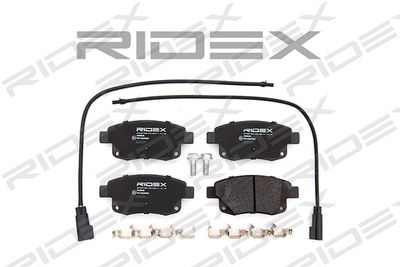 402B0268 RIDEX Комплект тормозных колодок, дисковый тормоз