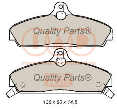 70401030 IAP QUALITY PARTS Комплект тормозных колодок, дисковый тормоз