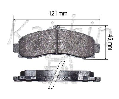 FK1191 KAISHIN Комплект тормозных колодок, дисковый тормоз