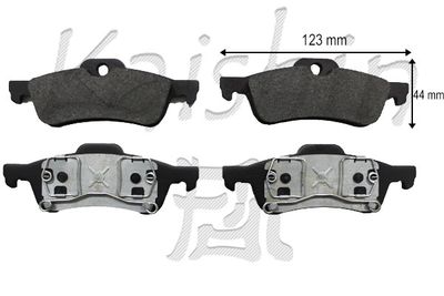 FK11398 KAISHIN Комплект тормозных колодок, дисковый тормоз