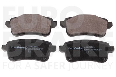 5502223976 EUROBRAKE Комплект тормозных колодок, дисковый тормоз