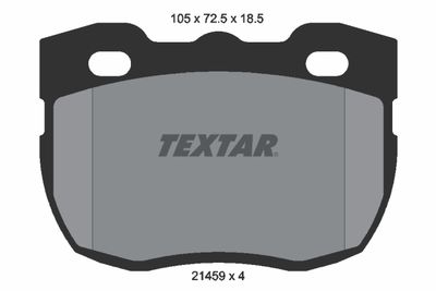 2145901 TEXTAR Комплект тормозных колодок, дисковый тормоз