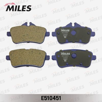 E510451 MILES Комплект тормозных колодок, дисковый тормоз