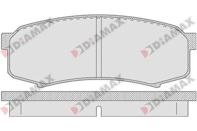N09624 DIAMAX Комплект тормозных колодок, дисковый тормоз