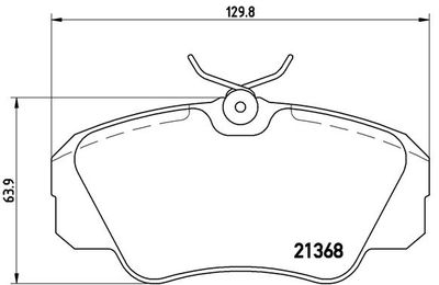 P59016 BREMBO Комплект тормозных колодок, дисковый тормоз