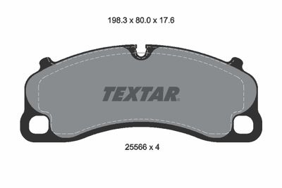 2556601 TEXTAR Комплект тормозных колодок, дисковый тормоз