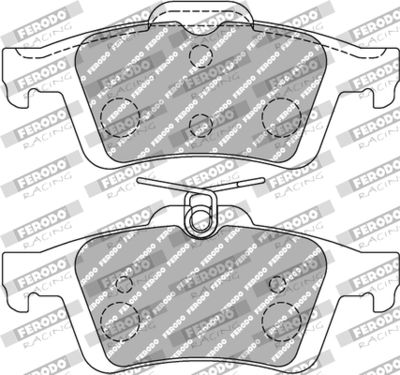 FCP1931H FERODO RACING Комплект тормозных колодок, дисковый тормоз
