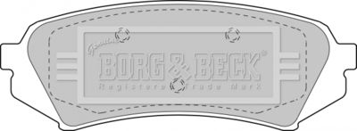 BBP1685 BORG & BECK Комплект тормозных колодок, дисковый тормоз