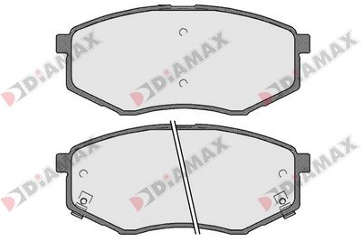 N09611 DIAMAX Комплект тормозных колодок, дисковый тормоз