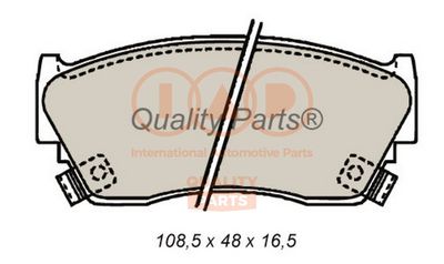 70413075 IAP QUALITY PARTS Комплект тормозных колодок, дисковый тормоз