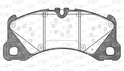 BPA134540 OPEN PARTS Комплект тормозных колодок, дисковый тормоз