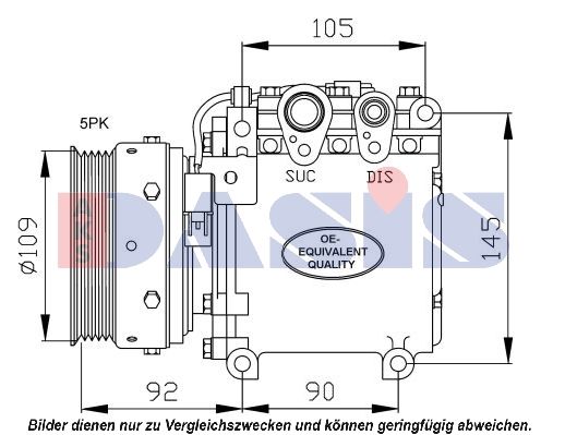 851647N AKS DASIS Компрессор, кондиционер