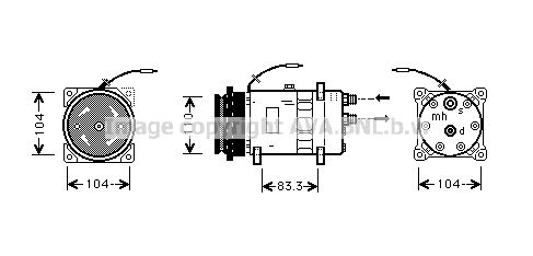 FTK064 AVA QUALITY COOLING Компрессор, кондиционер