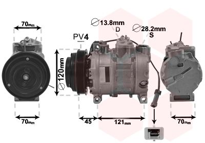 0300K379 VAN WEZEL Компрессор, кондиционер