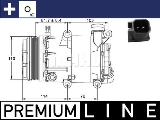 ACP866000P MAHLE Компрессор, кондиционер