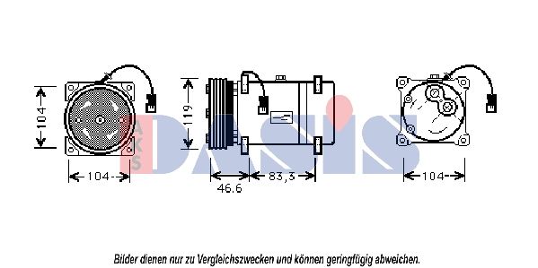 851368N AKS DASIS Компрессор, кондиционер
